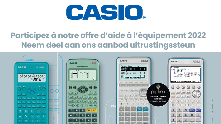 Met Casio ben je klaar voor een nieuw schooljaar