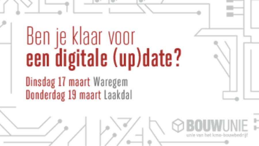 Bouwunie organiseert digitale (up)date voor aannemers